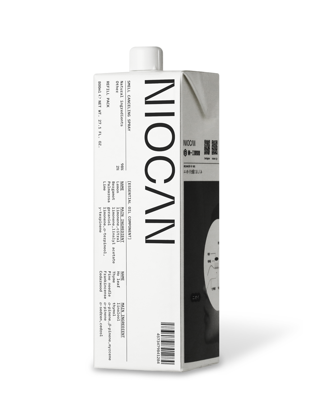 NIOCAN(ニオキャン)消臭・除菌スプレー 第一工業製薬 500mlボトル/1000ml紙パック(詰替え用) - 画像 (2)