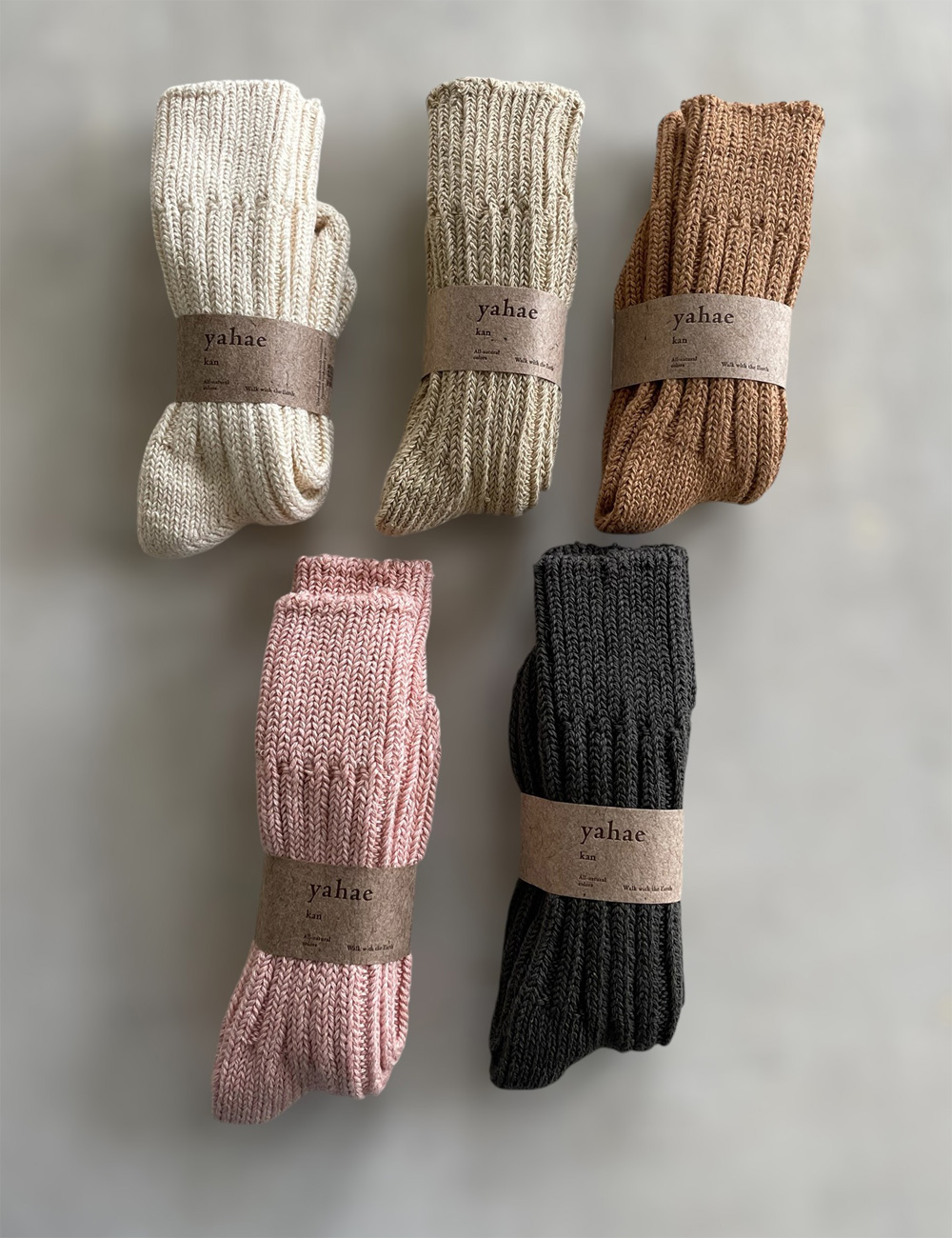 yahae Organic Cotton Low Gauge Socksヤハエオーガニックコットンローゲージソックス