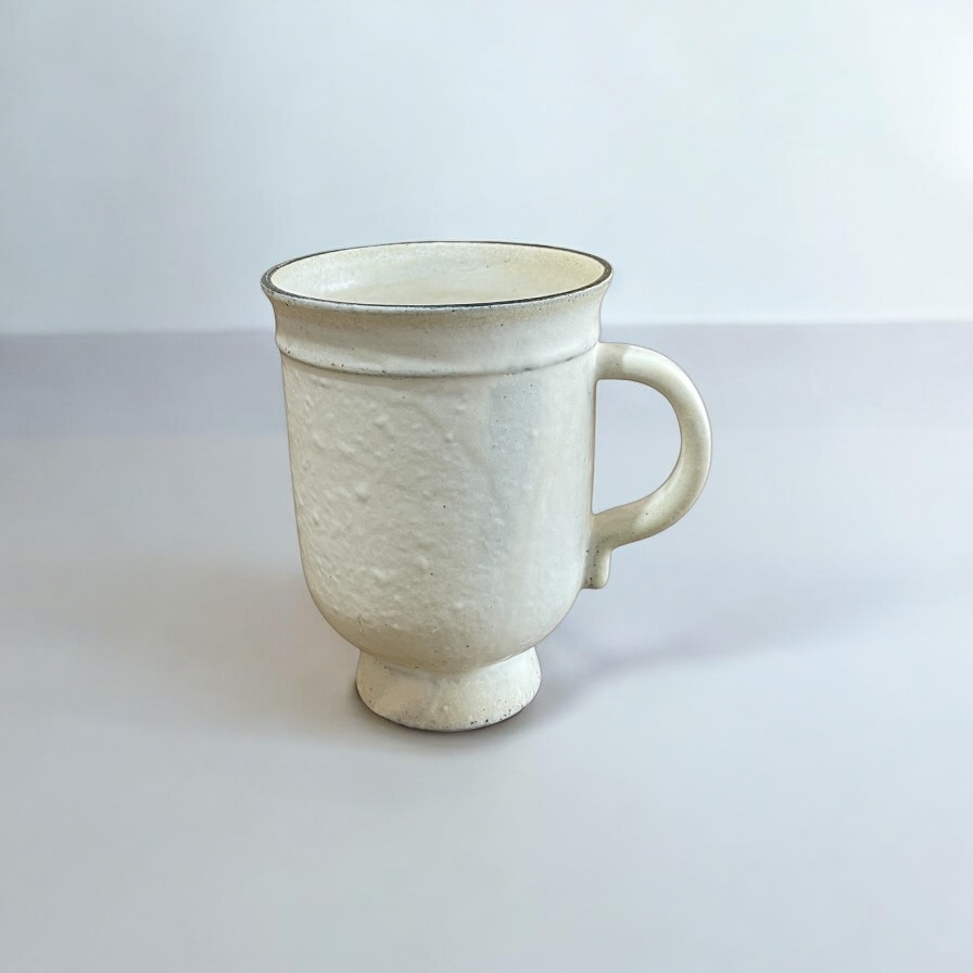 Calm mug カーム マグ crema（白） / MISHIM POTTERY CREATION