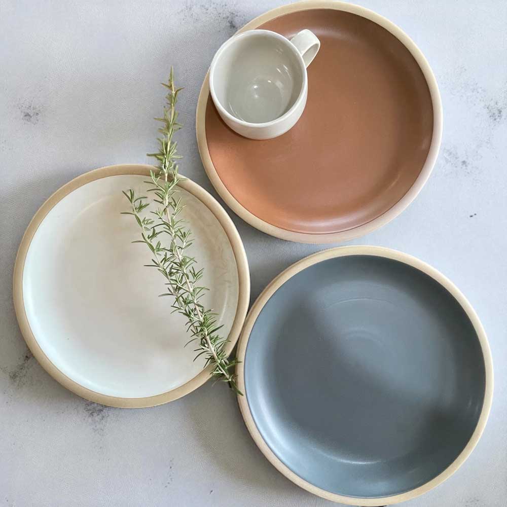 ％PORCELAINS PLATE（L） / 丸朝製陶所